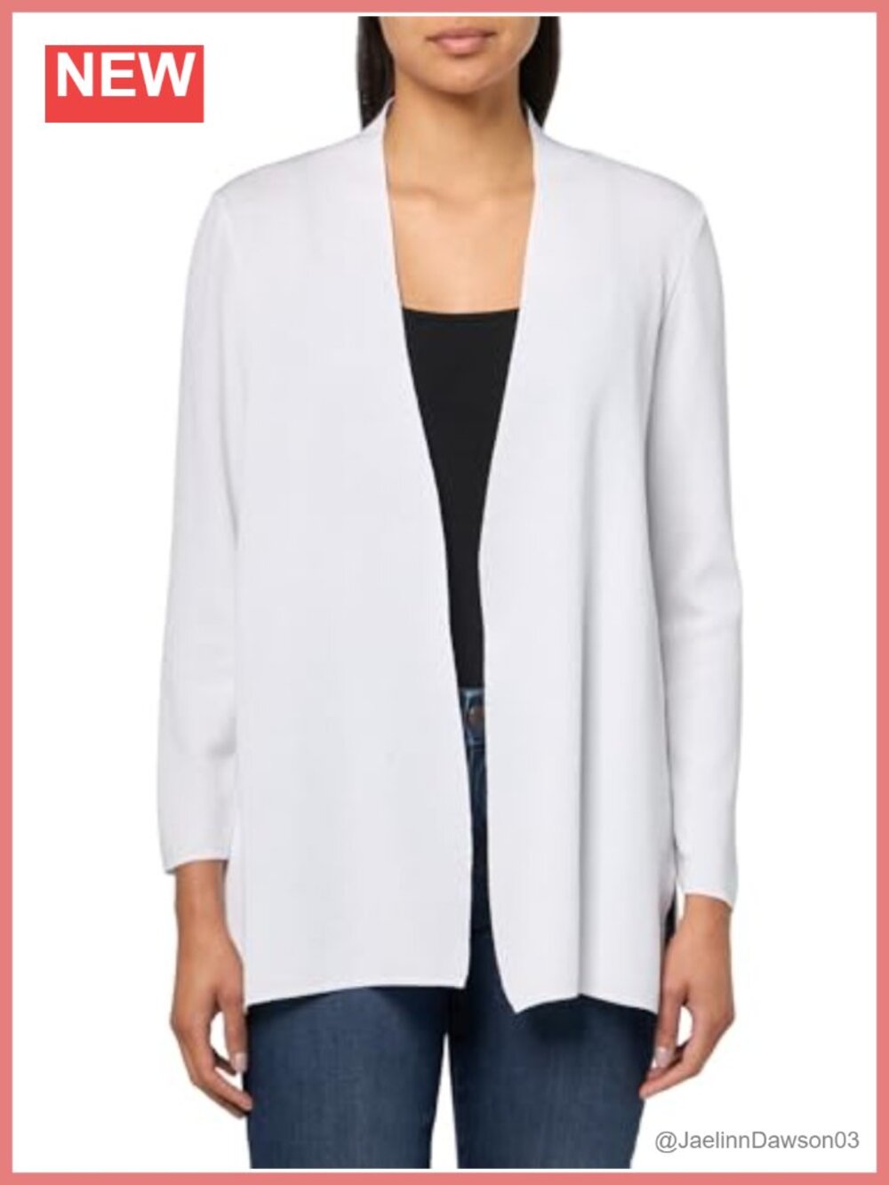 Kissing Front Cardigan Long Sleeve Pull On Sweater